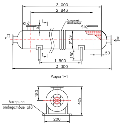 Чертёж КС 150У-3-8×0,8-9,0