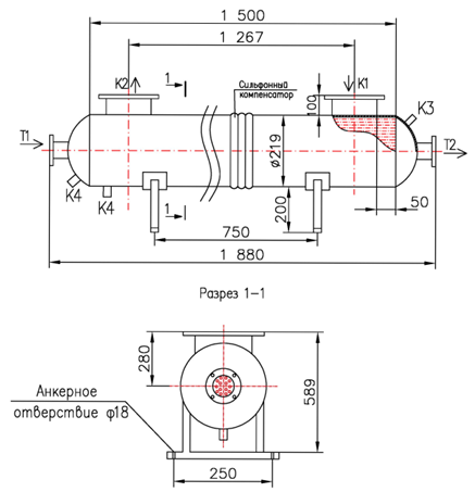 Чертёж КС 200-1,5-8×0,8-18,0