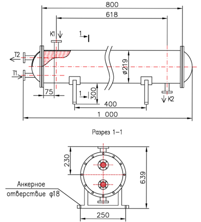 Чертёж КС 200-0,8-8×0,8-4