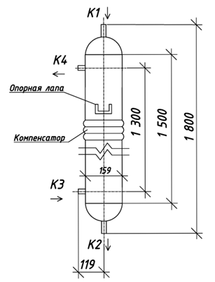 Чертёж КС 150-1,5СК-СП-Б