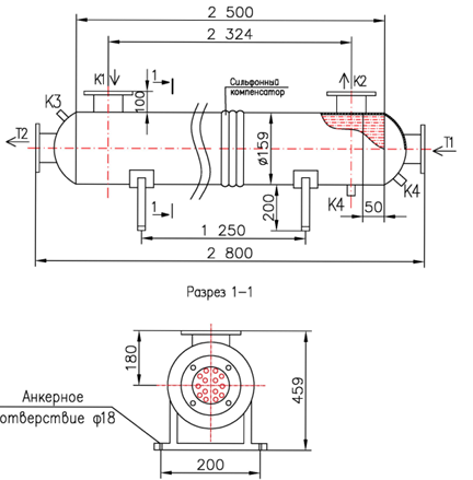 Чертёж КС 150У-2,5-8×0,8-7,5