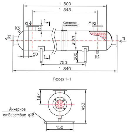 Чертёж КС 130-1,5-8×0,8-2