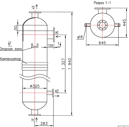 Чертёж КС 300-1,5СК-8×1-20