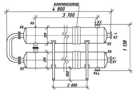 Чертёж 2КС 210-4СК-8×1-Б