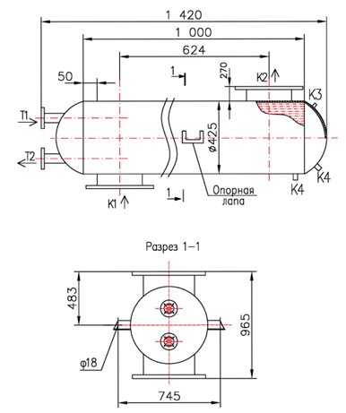 Чертёж КС 400-1-8×0,8-27