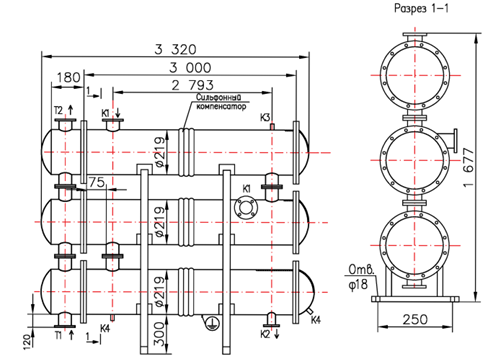 Чертёж 3КС 200Р-3-32×2-12