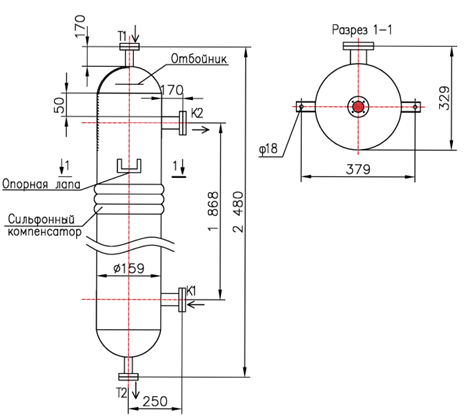 Чертёж КС 150-2СК-10×2бщг-6,0