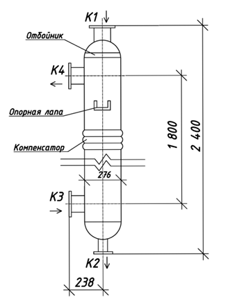 Чертёж КС 270-2СК-ПВ-Б, Ру25/16, 16 м²
