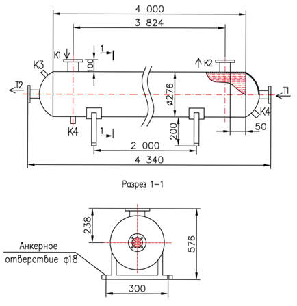 Чертёж КС 270-4-8×0,8-32,0