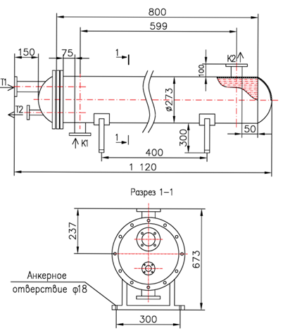 Чертёж КС 270-0,8-8×0,8-6,4
