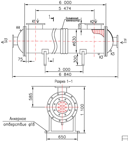 Чертёж КС 600-6-12×1,5-268