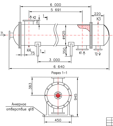 Чертёж КС 400Р-6-20×1,5-85