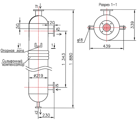 Чертёж КС 200-1,5-8×0,8-4,5