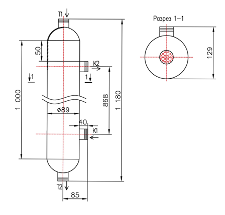 Чертёж КС 80-1-8×0,8-1,05