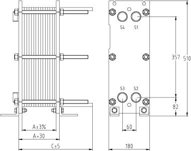 Пластинчатый разборный теплообменник SWEP GC-12P