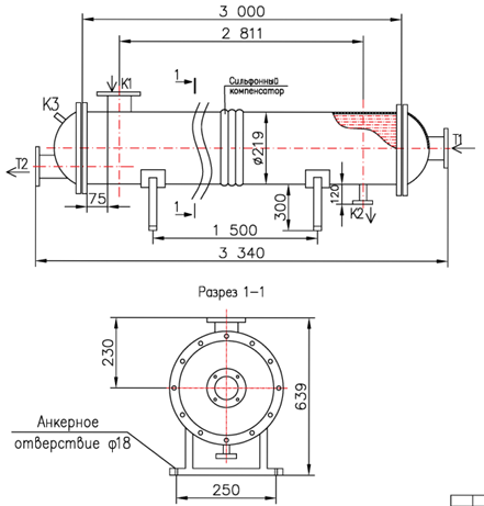 Чертёж КС 200-3СК-18×0,8-9