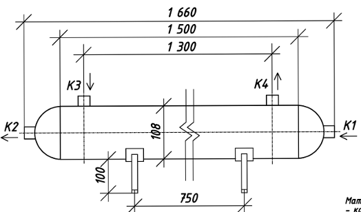 Чертёж КС 100У-1,5-12пп-Б