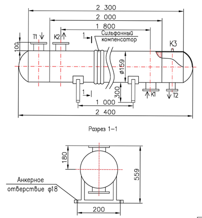 Чертёж КС 150У-2-8×0,8-6