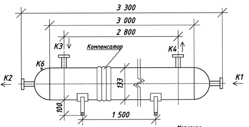 Чертёж КС 130-3СК-7пп-Б