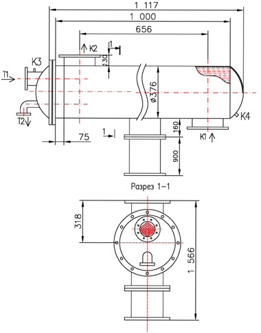 Чертёж КС 350-1-8×0,8-17