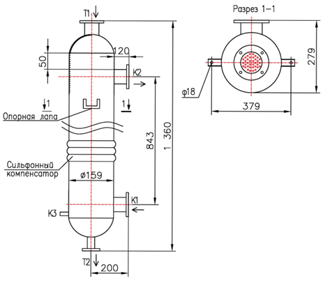 Чертёж КС 150-3-8×1,6-3,0