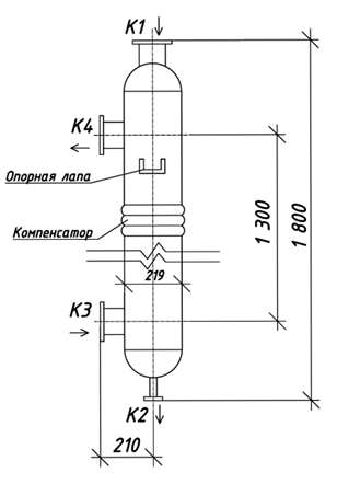Чертёж КС 210-1,5СК-ПВ-Б-1