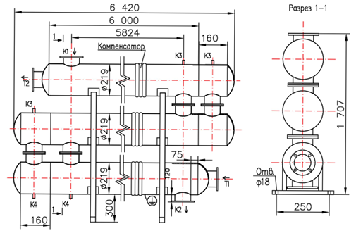 Чертёж КС 200-6-8×0,8-108