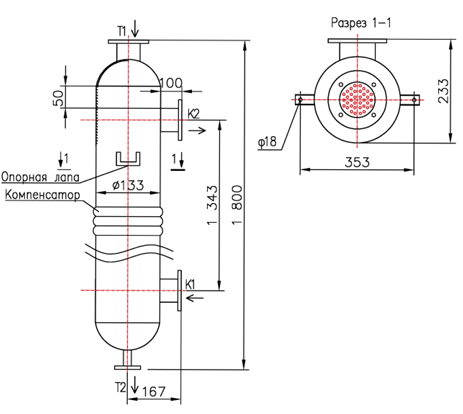 Чертёж КС 130-1,5СК-8×0,8-2,97-3