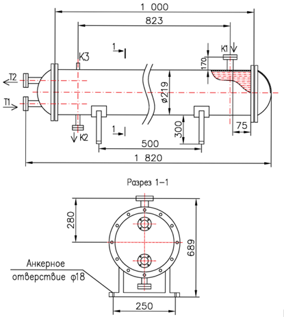 Чертёж КС 200-1Р-16×3-4Х-2,9