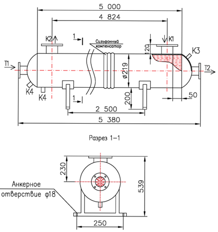 Чертёж КС 200-5СК-8×0,8-30