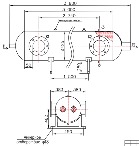 Чертёж КС 400-3-8×0,8-81